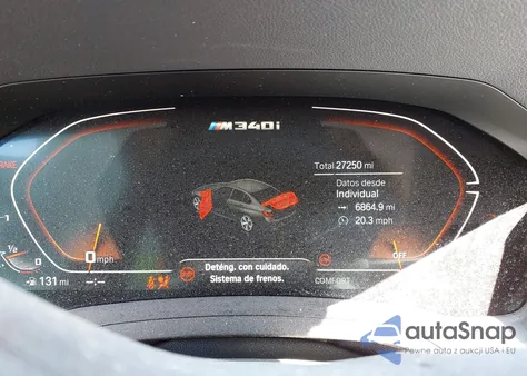 2021 BMW 3 Series M340I из США, поврежденный, VIN 3MW5U7J08M8B54479